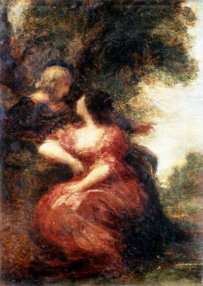 Troubadour and His Lady by Henri Fantin-Latour