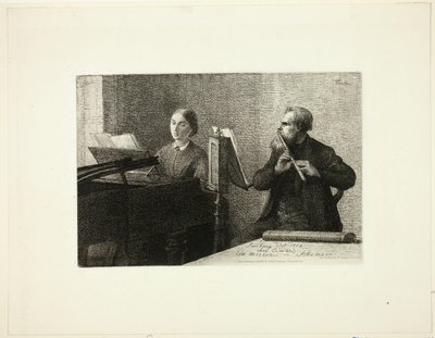 A Piece by Schumann by Ignace Henri Jean Fantin Latour