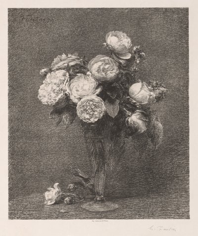 Bouquet of Roses by Ignace Henri Jean Fantin Latour