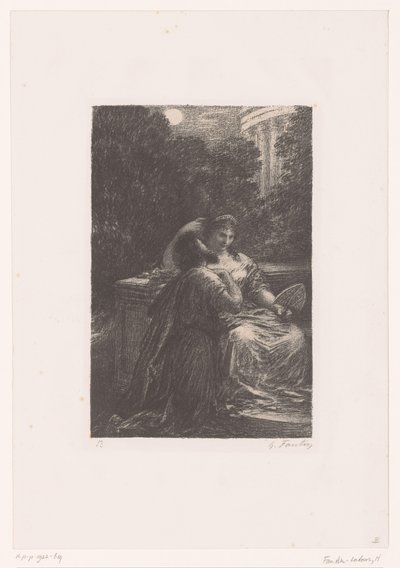 Dido and Aeneas in the Moonlight by Ignace Henri Jean Fantin Latour