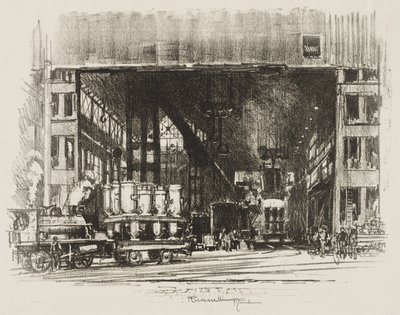 English War Work: The Urns, Casting Big Shells by Ignace Henri Jean Fantin Latour