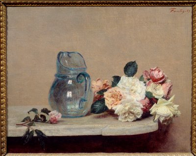 The Roses by Ignace Henri Jean Fantin Latour
