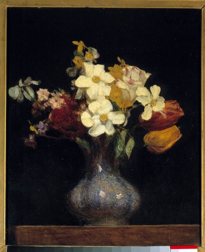 Narcissus and Tulips by Ignace Henri Jean Fantin Latour
