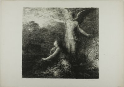 Paradise and the Peri (Opening), first plate by Ignace Henri Jean Fantin Latour