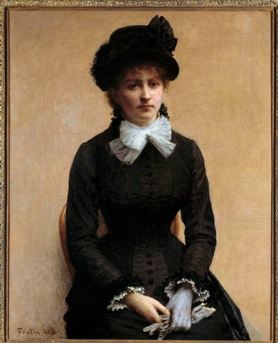 Portrait of Louise Riesener by Ignace Henri Jean Fantin Latour
