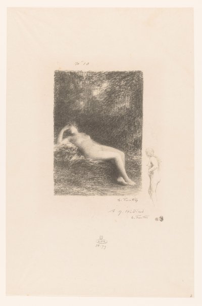 Sleeping Water Nymph by Ignace Henri Jean Fantin Latour