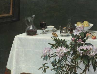 Still Life: Corner of a Table by Ignace Henri Jean Fantin Latour
