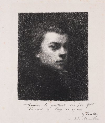The Artist at 17 Years by Ignace Henri Jean Fantin Latour