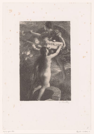 Title page for: Hector Berlioz, his life and works by Ignace Henri Jean Fantin Latour