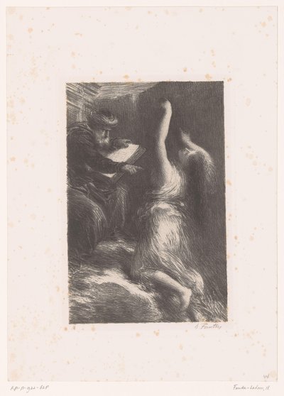 Wizard Klingsor summons Kundry by Ignace Henri Jean Fantin Latour