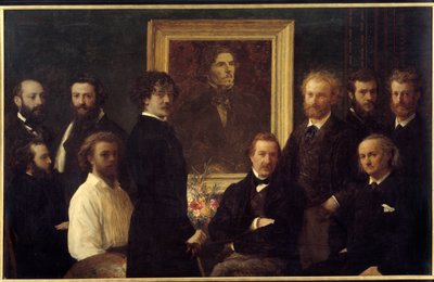Tribute to Eugene Delacroix by Ignace Henri Jean Fantin Latour