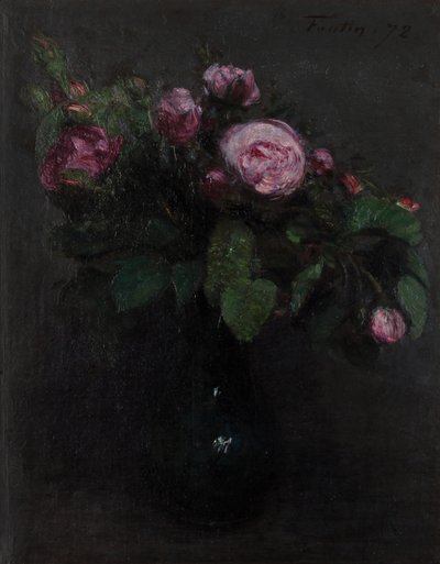 Vase with roses 1872 by Henri Fantin Latour
