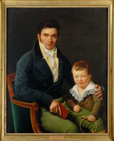 Barbet and His Son by Henri Francois Riesener
