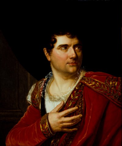 Portrait of Jean-Baptiste-Sauveur Gavaudan by Henri Françoiss Riesener