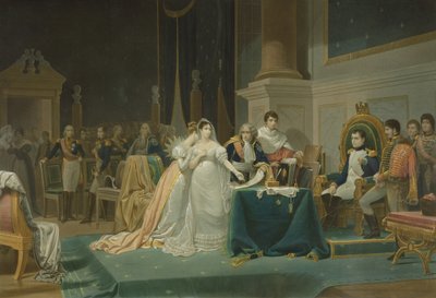 The Divorce of the Empress Josephine, 15th December 1809, engraved by Jean Pierre Marie Jazet, 1851 by Henri Frederic Schopin