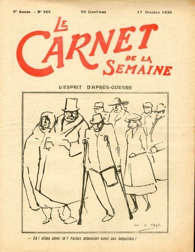 Cover of Le Carnet de la semaine, Satirical in Colors by Henri Gabriel Ibels