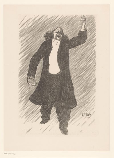 Portrait of the Chansonnier Marcel Legay by Henri Gabriel Ibels