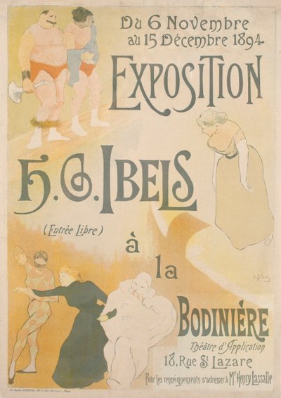 Poster for the Henri-Gabriel Ibels Exhibition by Henri Gabriel Ibels