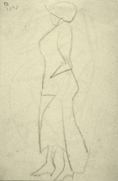 Promenader from the Side by Henri Gaudier Brzeska