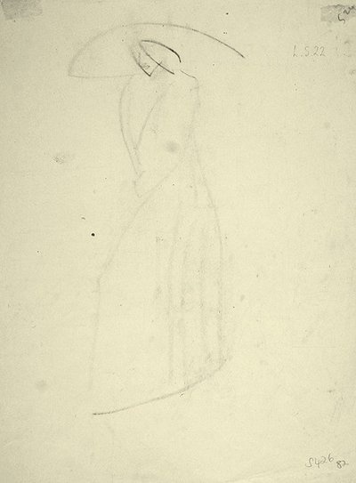 Standing Female with a Large Hat by Henri Gaudier Brzeska