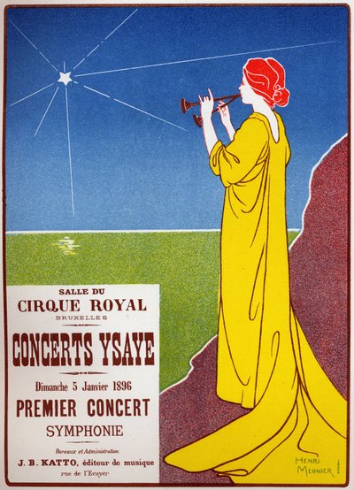 Concerts Ysaye at the royal circus in Brussels by Henri Georges Jean Isidore Meunier