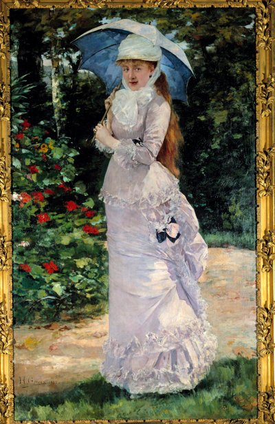 Portrait of Madame Valtesse de la Bigne (1861-1910), Courtesan Who Served as a Model for Nana by Henri Gervex