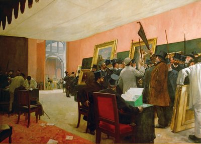 A Painting Jury Session at the Salon des Artistes Français by Henri Gervex