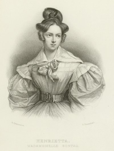 Henrietta, Mademoiselle Sontag by Henri Grevedon