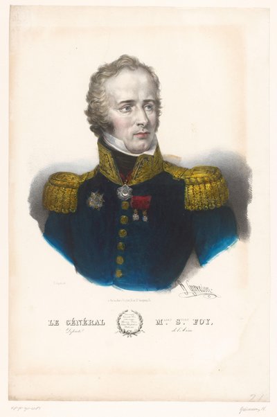 Portrait of Maximilien Sébastien Foy by Henri Grevedon
