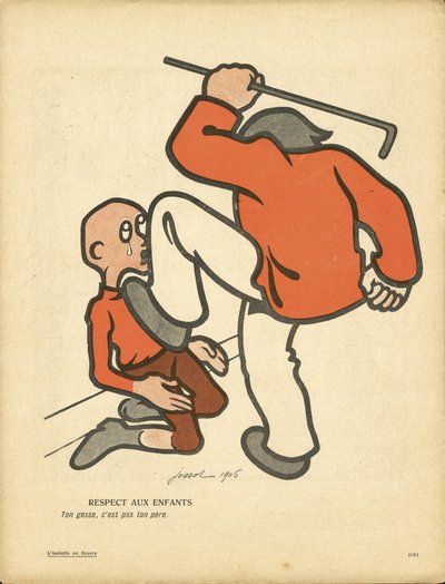 The Butter Plate, number 302, Satirical in Colors by Henri Gustave Jossot