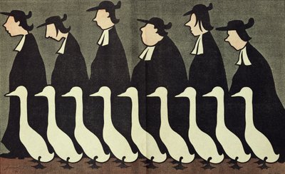The Geese, anti-clerical caricature from 