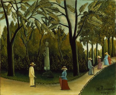 The Monument to Chopin in the Luxembourg Gardens by Henri J.F. Rousseau