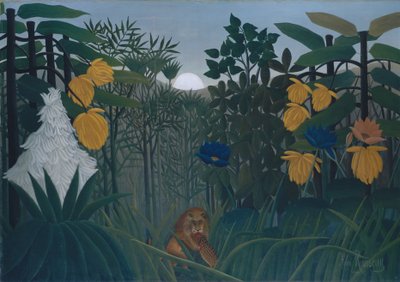 The Repast of the Lion by Henri J.F. Rousseau