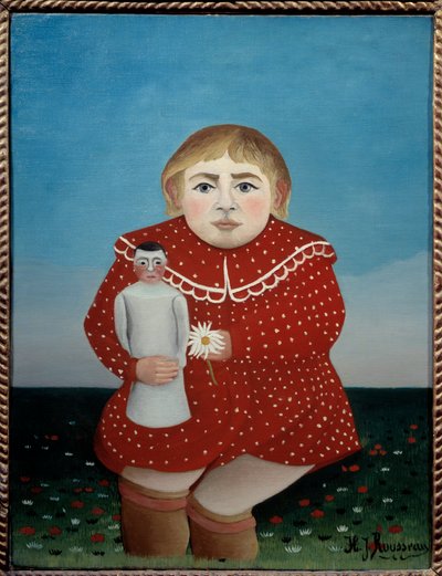 Child with doll by Henri J.F. Rousseau