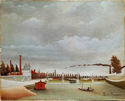 The Banks of the Seine by Henri J.F. Rousseau
