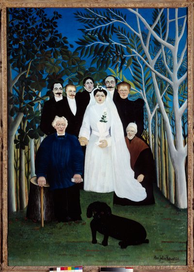 The wedding around 1905 by Henri J.F. Rousseau