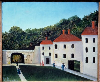 Walkers in a park by Henri J.F. Rousseau