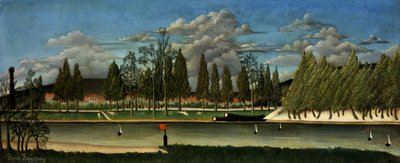 Landscape with Tree Trunks by Henri J.F. 1844 1910 Rousseau