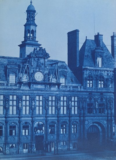 The Hotel de Ville in Paris by Henri Jean Louis Le Secq