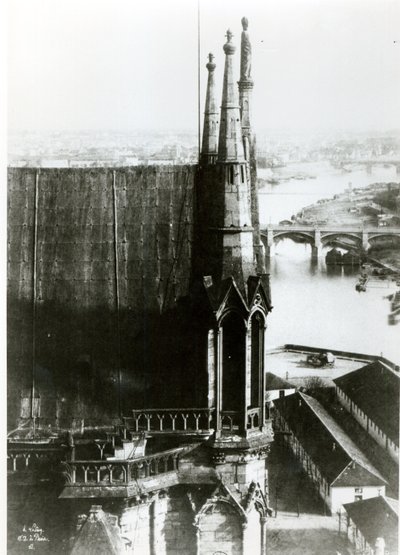 View of the Cathedral of Notre-Dame in Paris and the River Seine, c.1853 by Henri Jean Louis Le Secq