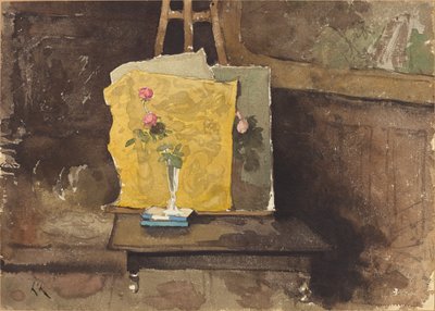 A Corner of a Studio by Henri Joseph Harpignies