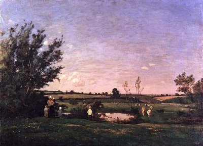 Environs de St. Pierre, Yonne by Henri Joseph Harpignies