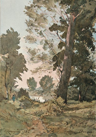 From The Watercolour by Henri Harpignies by Henri Joseph Harpignies