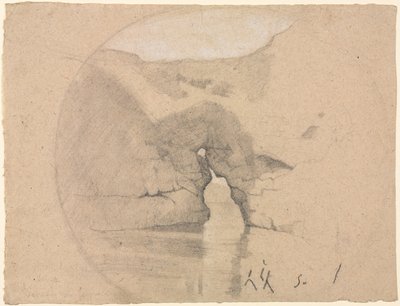 Sorrento, Baths of Queen Jeanne by Henri Joseph Harpignies
