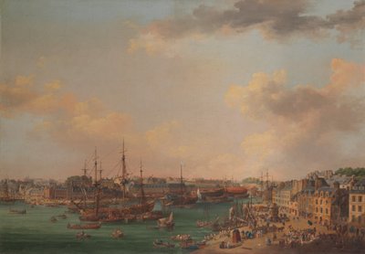 The Outer Harbor of Brest by Henri Joseph Van Blarenberghe
