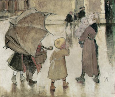Return to School by Henri Jules Jean Geoffroy