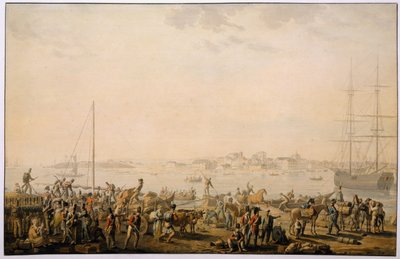 The Landing of the British Army at Mondego Bay, circa 1808 by Henri LEveque