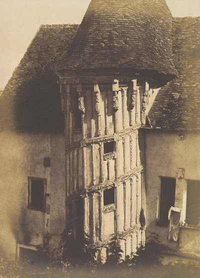 Wooden Staircase at Chartres by Henri Le Secq