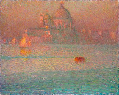 Fireworks. Winter Morning in Venice, 1907 by Henri Le Sidaner