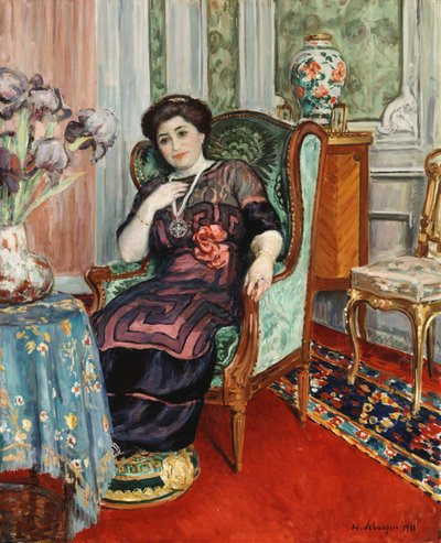 A Woman Sitting in a Chair by Henri Lebasque